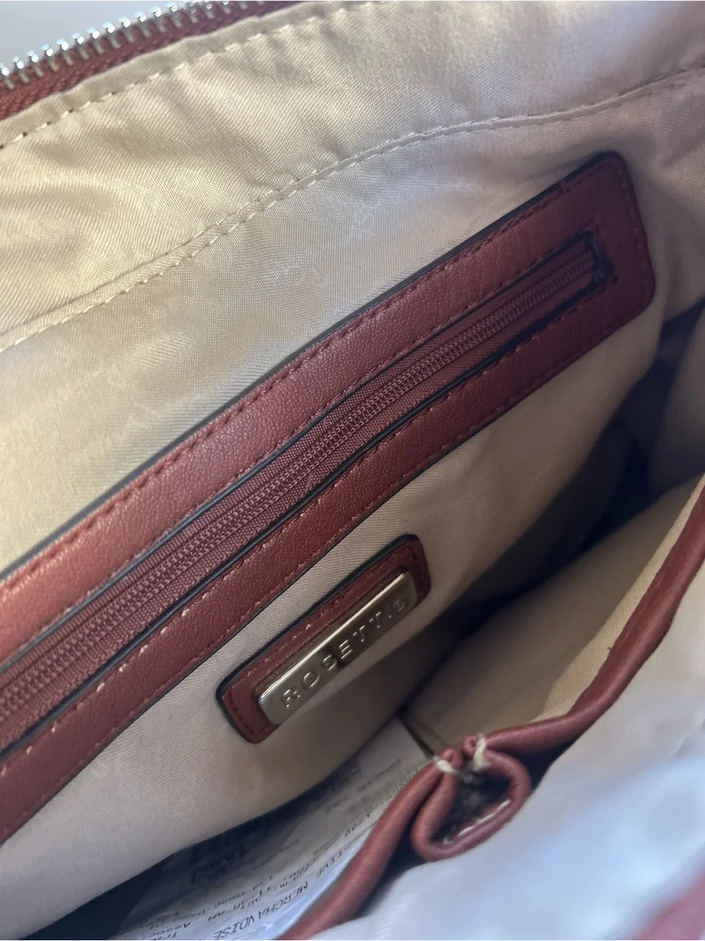 Rosetti Brown Leather Crossbody Bag